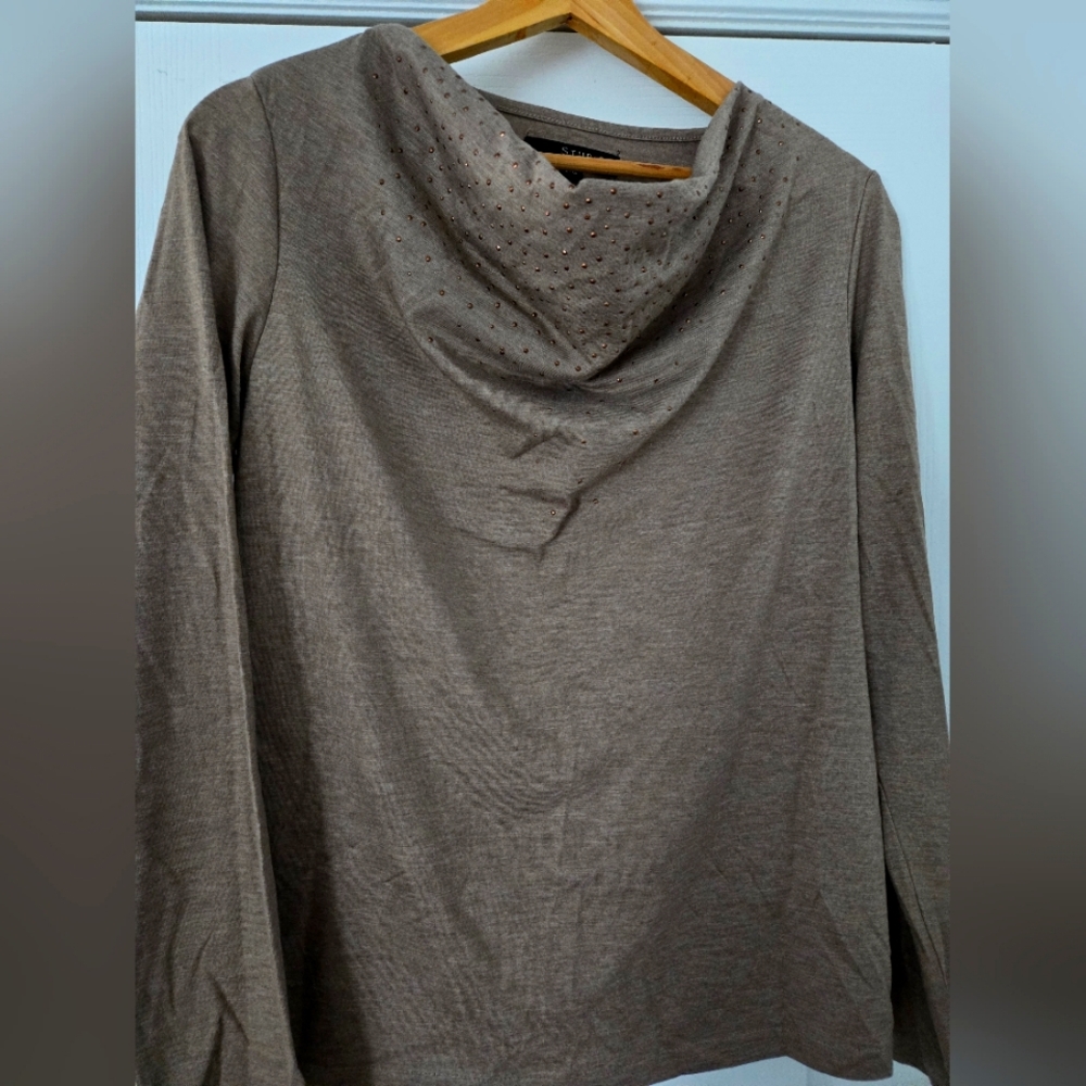 Studio by Liz Clairborn Cowl Neck Top size L